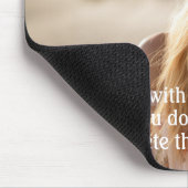 Vollständiges Foto mit einfachem Text unten Mousepad (Ecke)