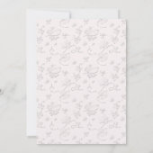 Vollständiges Foto Moderne Geburtsankündigung Rosa Ankündigung (Rückseite)