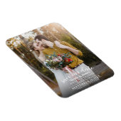 Vollständiges Foto Moderne Minimale Hochzeit rette Magnet (Rechte Seite)