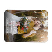 Vollständiges Foto Moderne Minimale Hochzeit rette Magnet (Horizontal)
