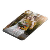 Vollständiges Foto Moderne Minimale Hochzeit rette Magnet (Linke Seite)