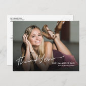 Vollständiges Foto Modernes Script Graduate Vielen Postkarte (Vorne/Hinten)