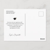 Vollständiges Foto Modernes Script Graduate Vielen Postkarte (Rückseite)