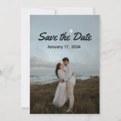 Vollständiges Foto Save the Date Postkarte (Vorderseite)