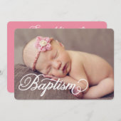 Vollständiges Foto-Skript| Taufe Einladung (Vorne/Hinten)