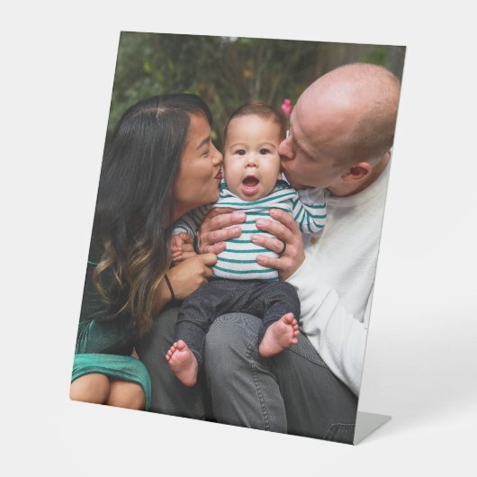 Vollständiges Foto Upload Personalisiert Sockelschild (Vorderseite)