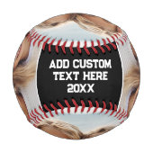 Vollständiges Foto - Vertikaler, benutzerdefiniert Baseball (Rückseite)
