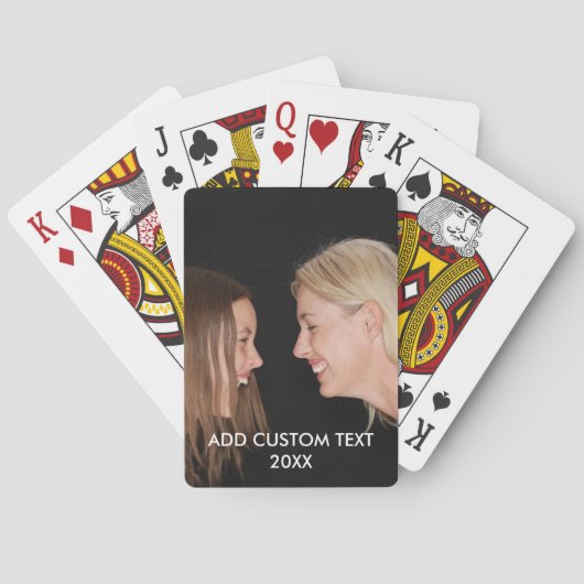 Vollständiges Foto - Vertikaler, benutzerdefiniert Spielkarten (Rückseite)