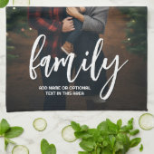 Vollständiges Foto - Vertikaler Text für benutzerd Geschirrtuch (Gefaltet)