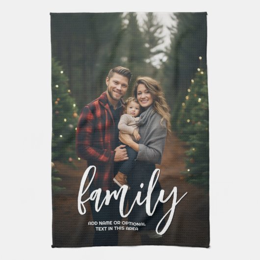 Vollständiges Foto - Vertikaler Text für benutzerd Geschirrtuch (Vertikal)