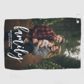 Vollständiges Foto - Vertikaler Text für benutzerd Golfhandtuch (Horizontal)