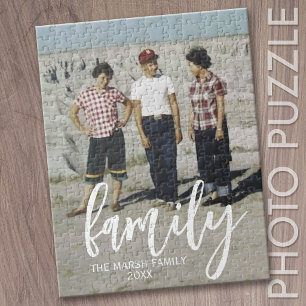 Vollständiges Foto - Vertikaler Text für benutzerd Puzzle