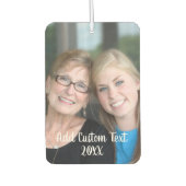 Vollständiges Foto - Vertikaler Text für Porträtla Autolufterfrischer (Vorderseite)