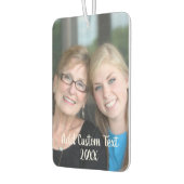 Vollständiges Foto - Vertikaler Text für Porträtla Autolufterfrischer (Links)