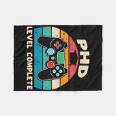 Vollständiges Geschenk für den Abschluss von Phd L Fleecedecke (Vorderseite (Horizontal))