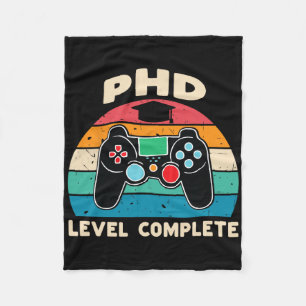 Vollständiges Geschenk für den Abschluss von Phd L Fleecedecke