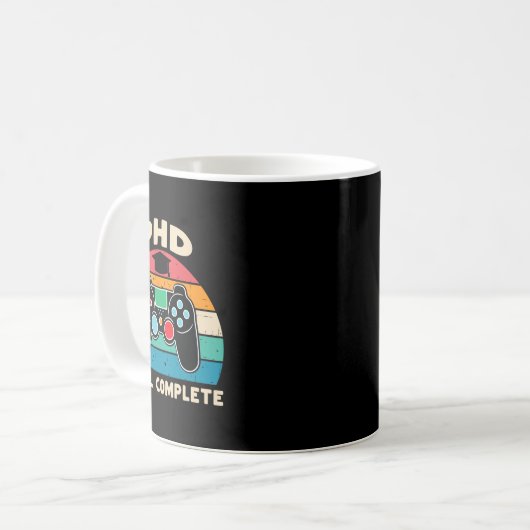Vollständiges Geschenk für den Abschluss von Phd L Kaffeetasse (Vorderseite Links)