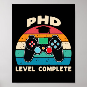 Vollständiges Geschenk für den Abschluss von Phd L Poster