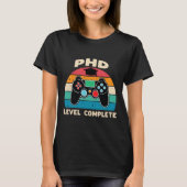 Vollständiges Geschenk für den Abschluss von Phd L T-Shirt (Vorderseite)