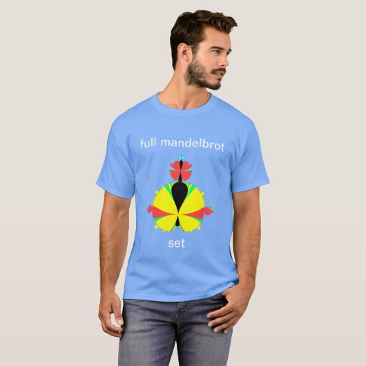 Vollständiges Mandelbrot Set Pop Art T - Shirt (Vorne ganz)