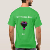 Vollständiges Mandelbrot Set schwarz und lila T - T-Shirt (Rückseite)