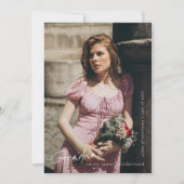 Vollständiges, modernes Script Graduate Einfaches Ankündigung (Vorderseite)