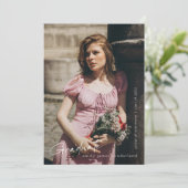 Vollständiges, modernes Script Graduate Einfaches  Ankündigung (Stehend Vorderseite)