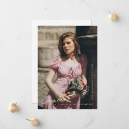 Vollständiges, modernes Script Graduate Einfaches  Ankündigung