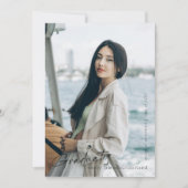 Vollständiges, modernes Script Graduate Einfaches Ankündigung (Vorderseite)