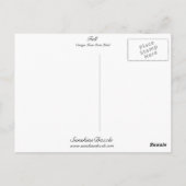 Vollständiges Orangefarbenes Kratetikett Postkarte (Rückseite)