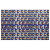 Vollständiges Orangefarbenes Kratetikett Stoff (Yard (91,4 cm))
