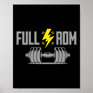 Vollständiges Rom Fitness Bodybuilding Gym Poster