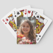 Vollständiges vertikales Foto-Script Custom Name Spielkarten (Rückseite)