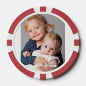 Vollständiges vertikales Foto-Script mit individue Pokerchips (Vorderseite)
