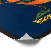 Vollständiges Vintages Kratetikett Wavermeinterzeu Poster (Ecke)