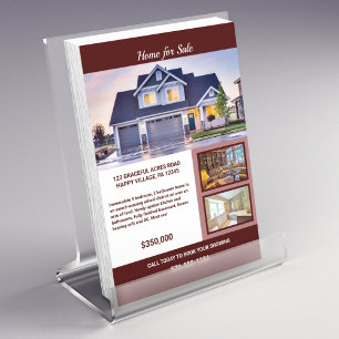 Vollständiges, zweiseitiges Haus zum Flyer mit Fot