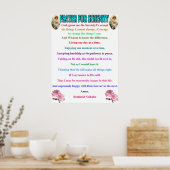 Vollständigkeitsgebet Poster (Küche)