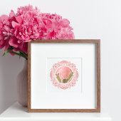 Vollstrawberry Moon | June Moon Illustration Poster