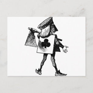 Vollstrecker von Clubs Black Postkarte