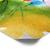 Vollvase mit lila Vase-Plakat Poster (Ecke)