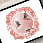 Vollwurmmoon | März Moon Illustration Poster