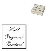 "Vollzahlungsempfänger" Briefmarke aus Kautschuk Gummistempel (Stempel)