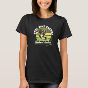 Vollzeit-Barista Wochenend-Angeln Barsch Angler 1 T-Shirt
