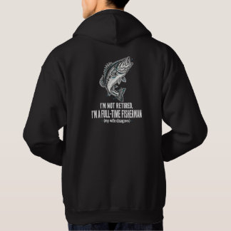 Vollzeit-Fischer Lustiger Angel-Hoodie - Abgefahre Hoodie
