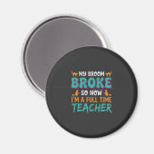 Vollzeit-Lehrer Halloween-Hexen-Design_1 Magnet (Vorderseite/Rückseite)