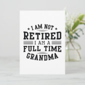 Vollzeit-Oma Dankeskarte (Stehend Vorderseite)