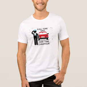 Vollzeit-Vater, Teilzeit-Chauffeur Vielbeschäftigt Tri-Blend Shirt