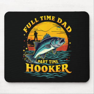 Vollzeit-Vater Teilzeit-Vater Fisch-Fan Bassfische Mousepad