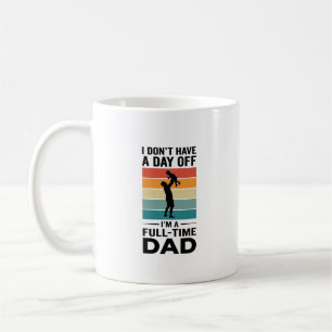Vollzeit-Vater Vintage-Grafik-T-Shirt-Design_1 Kaffeetasse