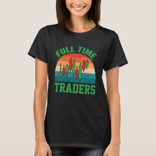 Vollzeithändler mit Kerzenhalter-Muster T-Shirt